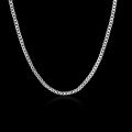925 Sterling Silver Necklace 16/18/20/22/24 inches fine 1.5MM Box chain For Women top quality Fashion Jewelry Christmas Gifts.