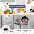 Digital Kitchen Timer with Alarm Kitchen Accessories – Large Display, Loud Beep, Magnetic Back, Stand & Hook – Countdown Timer for Cooking, Study, and Workou.