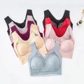 No Steel Ring Large Size Bra Female Beauty Back Gathers Hot Lace Underwear Wrap Chest Sports Shockproof Vest.