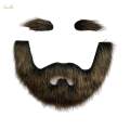 False Eyebrow and Beard Set Costume Women Men Makeup Fake Mustache for Operas Stage Performance. 