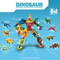 【Krystal】Dinosaur Mecha 8-in-1 Building Blocks Series – Single Dinosaur Box or Full Set of 8. 