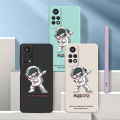 Xiaomi Redmi Note 11S 11 Pro+Plus 10 Pro 5G Redmi Note 11S 10S 10 Astronaut NASA Liquid Silicon Case All-Inclusive Lens Soft Shockproof Phone Casing with Strap. 