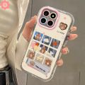 Art Graffiti Lucky Cartoon Animal Bear Cute Rabbit Cat Case Compatible for IPhone 11 15 13 14 12 Pro Max XR 7Plus XS Max X 15 14 7 8 Plus Luxury Bracelet Make Up Mirror Case.