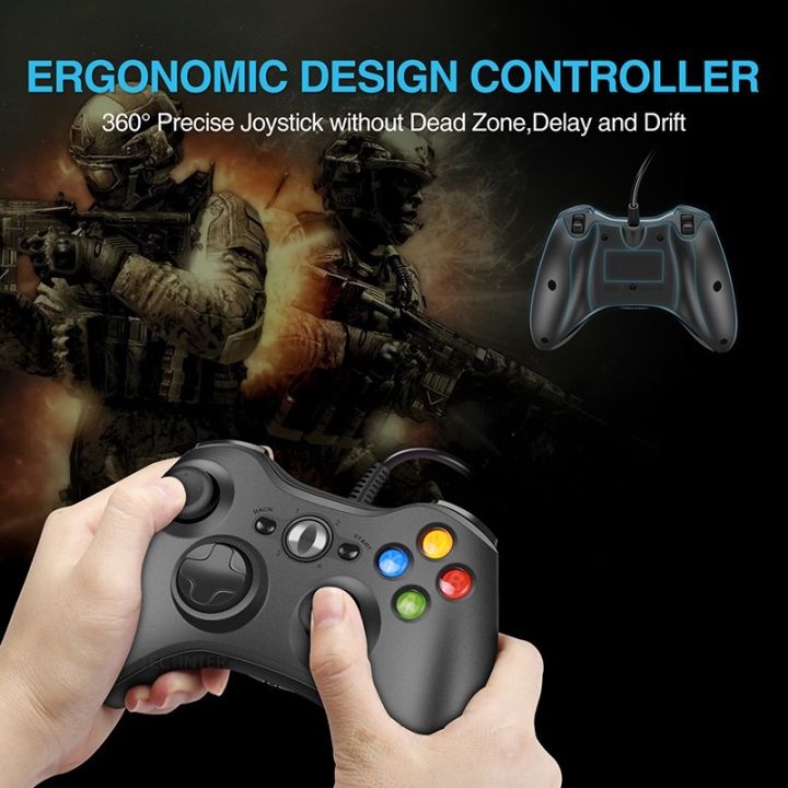 USB%20Wired%20Game%20Controller%20For%20Xbox360%20Console%20Joypad%20For%20Win%207/8/10%20PC%20Joystick%20Controle%20Mando%20Gamepad%20For%20Xbox%20360%20Accessories%20-%20Image%205