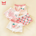 MiiOW Children's Boxer Briefs Cotton Girls' Underpants Middle and Big Children Boxer Shorts Little Girls' Student Safety Pants. 