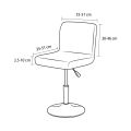 Shining Fabric Club Swivel Chair Cover Small Size Short Back Barstools Cover Gold Diamond Velvet Home Decor Stool Seat Slipcover. 