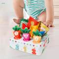 Sensory Pull Along Toddlers Tissue Box 2 in 1 Funny Carrot Mat for Montessori Motor Skills. 