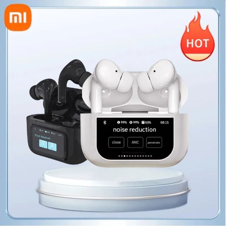 XIAOMI A8 Pro Bluetooth5.4 Earphones ANC Active Noise Cancelling LCD ...