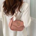 Cute Love Heart Women's Small Square Shoulder Bags Fashion Female Messenger Bag Simple Ladies Crossbody Purse Handbag with Scarf.