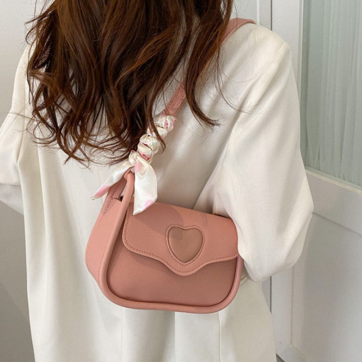Cute%20Love%20Heart%20Women's%20Small%20Square%20Shoulder%20Bags%20Fashion%20Female%20Messenger%20Bag%20Simple%20Ladies%20Crossbody%20Purse%20Handbag%20with%20Scarf%20-%20Image%203