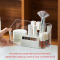 Clear Makeup Organizer for Vanity Cosmetics Display Cases Storage Box for Bathroom Counter Dresser Brushes Lipsticks Y5GB. 