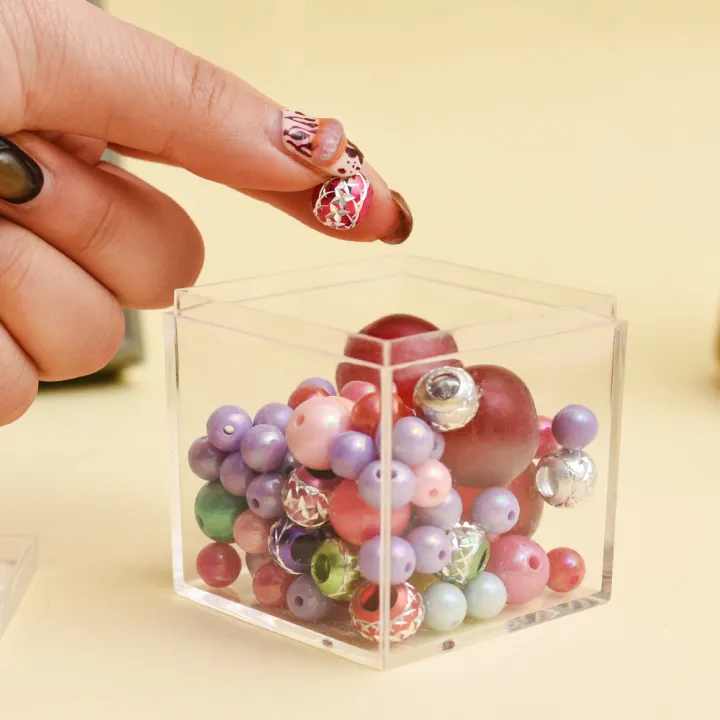 1/3PCS%20Transparent%20Acrylic%20Plastic%20Square%20Cube%20Box%20With%20Lids%20Durable%20Candy%20Box%20Multiple%20Uses%20Transparent%20Case%20Home%20Organizer%20Container%20-%20Image%203