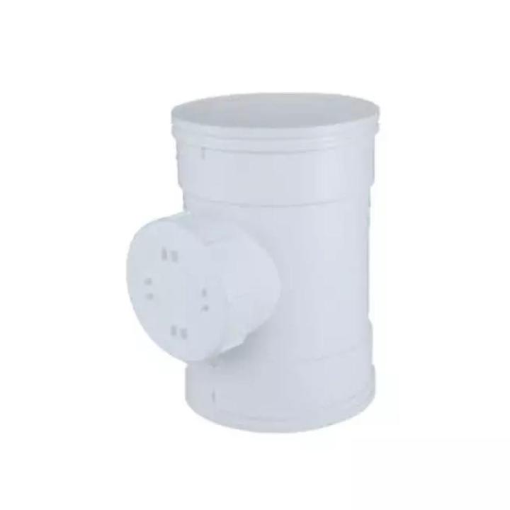 Door socket 160mm upvc white 6 inch