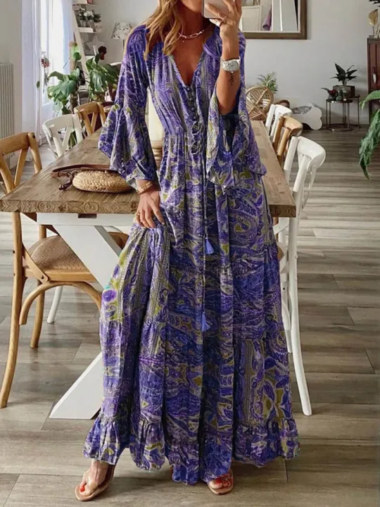 Bohemian%20Beach%20Maxi%20Dress%20Women%20Spring%20Summer%20Vintage%20Floral%20Print%20Long%20Dresses%20For%20Women%20Holiday%20Boho%20Elegant%20Ladies%20Vestidos%20-%20Image%204