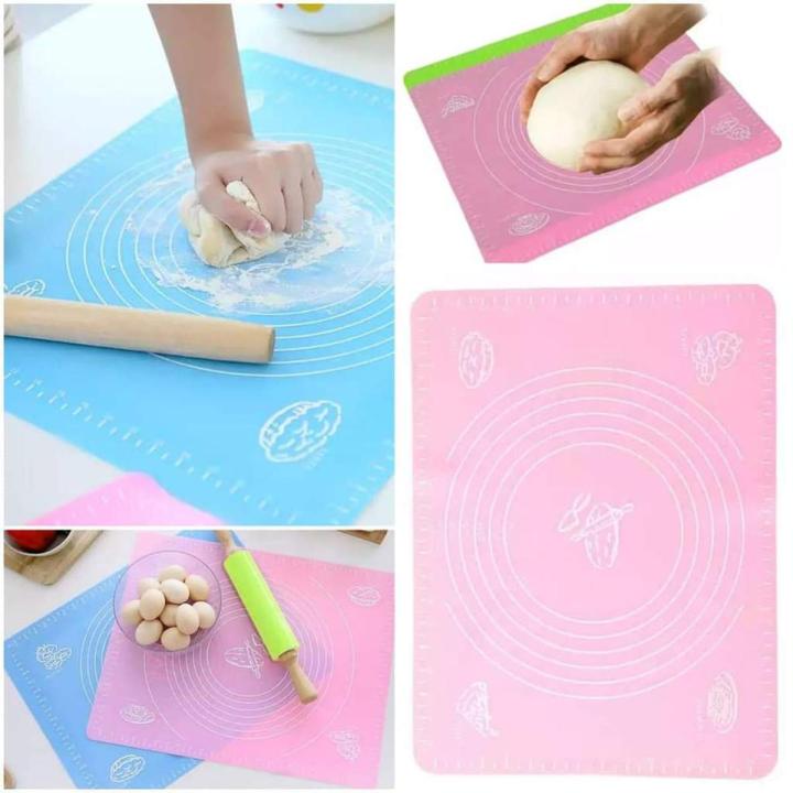 Non-Stick Silicone Mat Dough Maker Pad with Scales Pizza Maker Pastry Baking Pad Kitchen Accessories