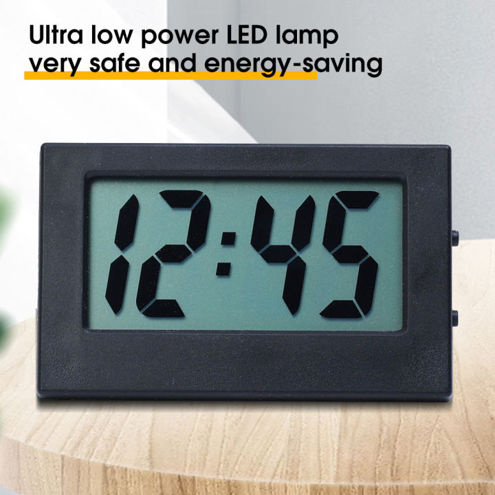 Mini Small Digital Desk LED Display Clock Travel Electronic Clock Home ...