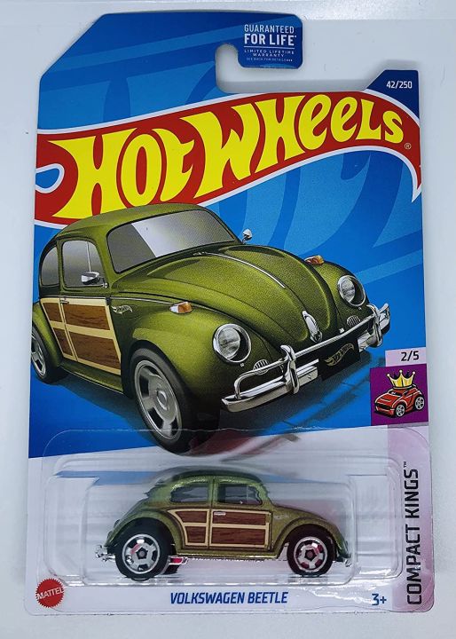 Hot Wheels Volkswagen Beetle Color Green, Scale - 1:64