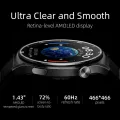 QCY GT2 Smart Watch 1.43inch AMOLED Display Zinc Alloy Watch Frame Bluetooth Calling Playback 24 Hours Rate & Sleep Monitor100+ Sports Modes Smartwatch for Men and Women. 
