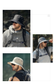 1 Pcs Summer Bucket Hat for Men Fisherman Cap Fishing Outdoor Sunshade Big Brim Sunscreen Riding Hiking Suncreen Sunhat. 