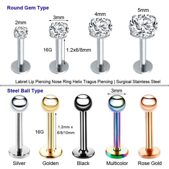 4Pcs%2016G%206/8mm%20Rod%20Crystal%20Tragus%20Piercing%20Labret%20Lip%20Ring%20Nose%20Piercing%20Oreja%20Helix%20Ear%20Studs%20Conch%20Pircing%20Cartilage%20Earrings%20-%20Image%205