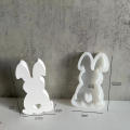Easy-to-Use Rabbit Plaster Mold Custom Crafting Large Size Reusable Mold Silicone Rabbit Mold Small Size Durable Silicone Folding Rabbit Decoration for Home Decoration Easter Crafts Hobbyists.