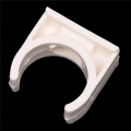 60 Pcs 20mm Diameter White PVC Water Supply Pipe Clamps Clips Fittings.