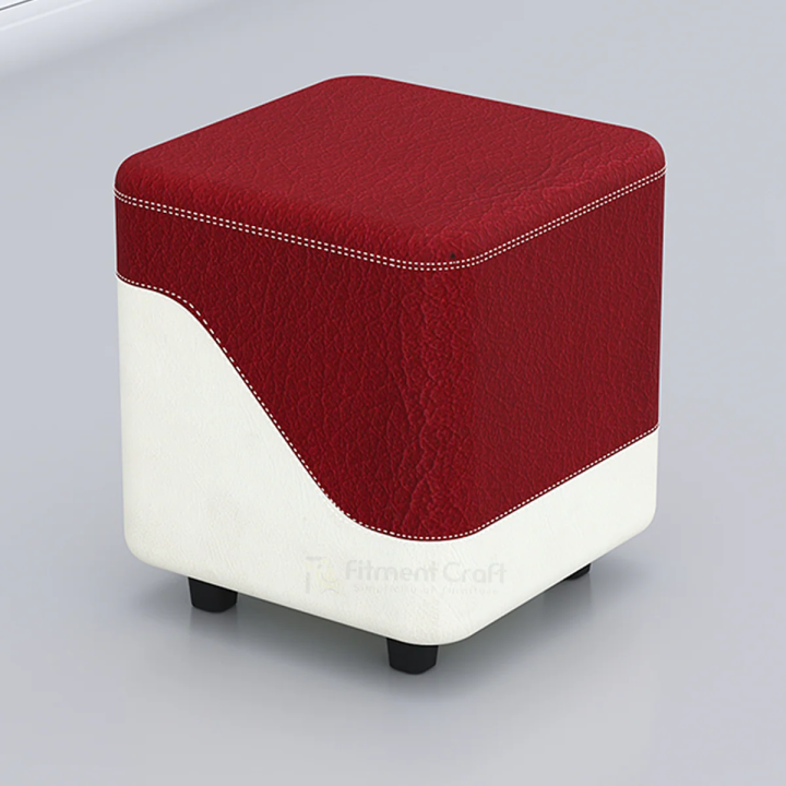 Aze Stool | Fitment craft | Style and Functionality | PU leather | Compact Design | By Fitment Craft