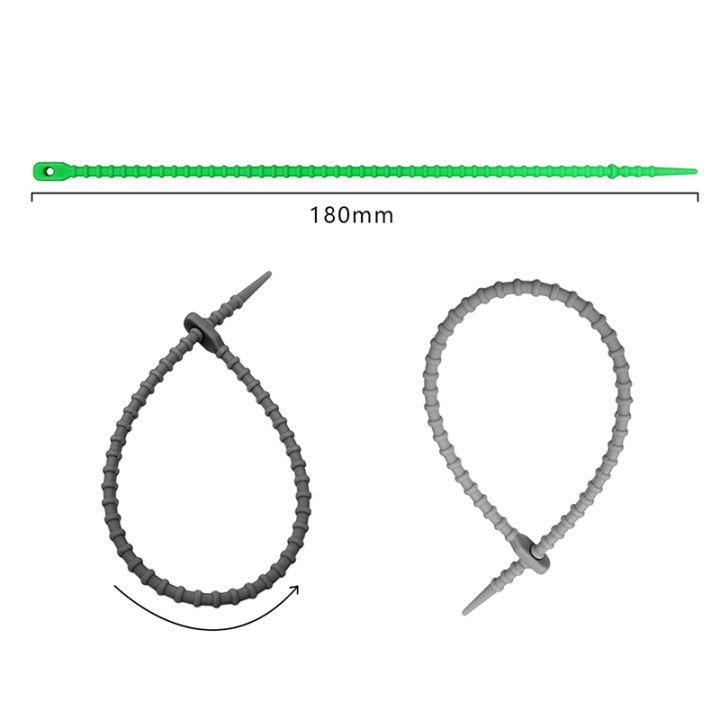 5Pcs%20Silicone%20Reusable%20Diy%20Keychain%20Keyring%20Ties%20Zip%20Tie%20Headset%20Data%20Line%20Twisted%20Rope%20Universal%20Magic%20Tie%20-%20Image%202