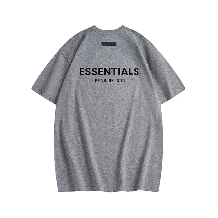 Cross-Border%20Wholesale%20FEAR%20OF%20GOD%20ESSENTIALS%20Double%20Line%20Short%20Sleeve%20American%20Special-Interest%20Fashion%20Brand%20FOG%20Loose%20T%20T-shirt%20-%20Image%205