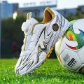 Soccer Shoes Track Spikes Male and Female Primary and Secondary School Students Youth Non-Slip Wear-Resistant Children12-14Years Old.