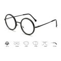 Retro Round Frame Glasses High Definition Clear Lens Women Men Unisex Flat Mirrors Eye Protection Eyeglasses Computer Goggles. 