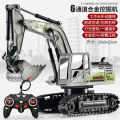 Wen Zhuangyuan remote control excavator toy car children's alloy simulation electric excavator engineering car car boys.