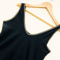 Women's V-Neck Sleeveless Cotton Vest Tank Top From Levin. 