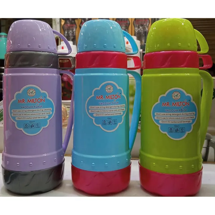 Milton Mixed Color Vacuum Flask Liter (Hot Cold) Daraz