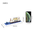 Titanic Boy High difficulty Giant Puzzle Assembly Microparticle Building Toy Cruise Model Ship Decoration Gift. 