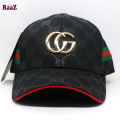 Black GG Logo Fashion Cap For Men. 