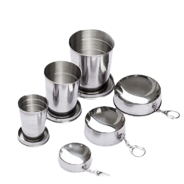 1%20Pcs%20Portable%20Folding%20Cup%20Glass%20(450/250/150/75ml)%20Stainless%20Steel%20Camping%20%20Key%20chain%20Ring%20Traveling%20Outdoor%20Telescopic%20Mug%20Glass%20-%20Image%206