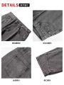 Smoky Gray Jeans Men's Loose Wide Leg Pants Men's Spring New Hong Kong Style ins Fashion Brand Straight-Leg Trousers Men. 