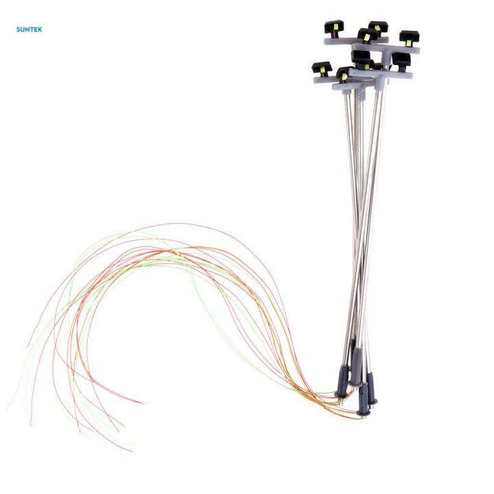 10pcs HO Model Lamp Post LED Street Light Accessories for Diorama Or Layout