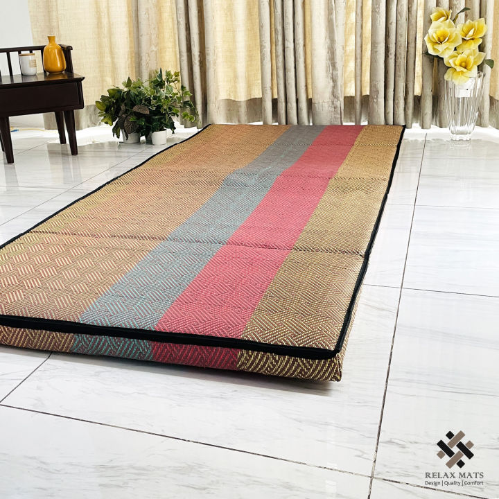 Relax%20Floor%20Mattress%20-Multicolor%20Waves%20Premium%20Sleeping%20Mat%20-%20Image%202