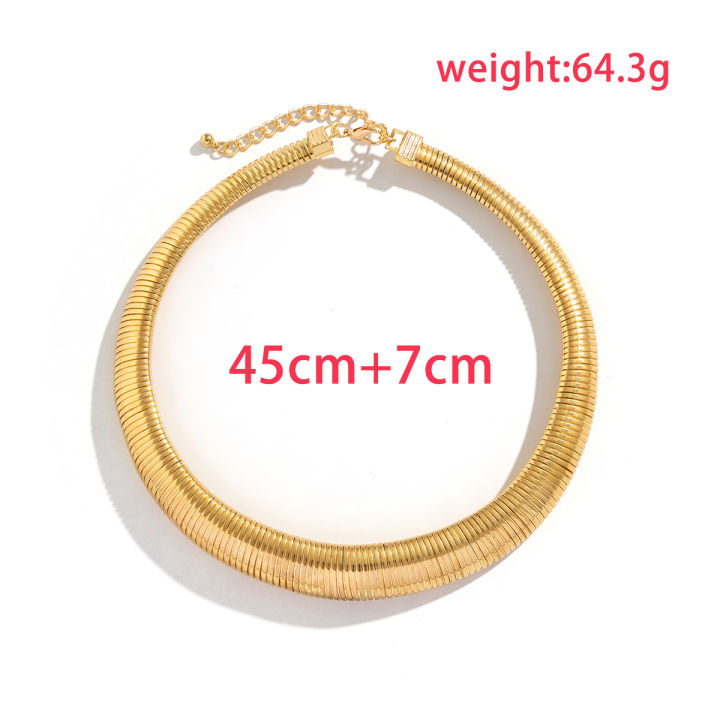 Alien%20Gypsy%20Exaggerated%20Heavy%20Metal%20Twisted%20Torques%20Choker%20Necklace%20for%20Women%20Spiral%20Big%20Chunky%20Chain%20Grunge%20Jewelry%20Steampunk%20Men%20New%20-%20Image%206