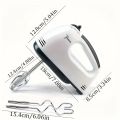 Versatile 7-Speed Electric Hand Mixer - Portable Kitchen Appliance for Baking and Cooking with US Plug. 