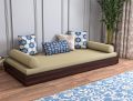 Nice Furniture Solid Acacia Engineered Wood Floor Beds | Space Saving Low Floor/Lying/Rise/Level/Profile Cot Bed for Bedroom | King Size Bed | Queen Size Bed | Double Beds | Single Bed for Bedroom | Dark Brown Finish.