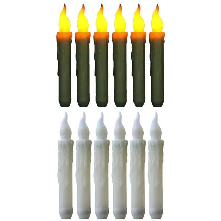 Qiunery%206Pcs%20Led%20Electric%20Candles%20Lamp%20With%2010%20Key%20Remote%20Control,%20Automatic%20Timer%203D%20Led%20Battery%20Candles%20Light,%20Flameless%20Taper%20Candles%20Light%20For%20Wedding%20Christmas%20Candles%20Lamp%20-%20Image%2010