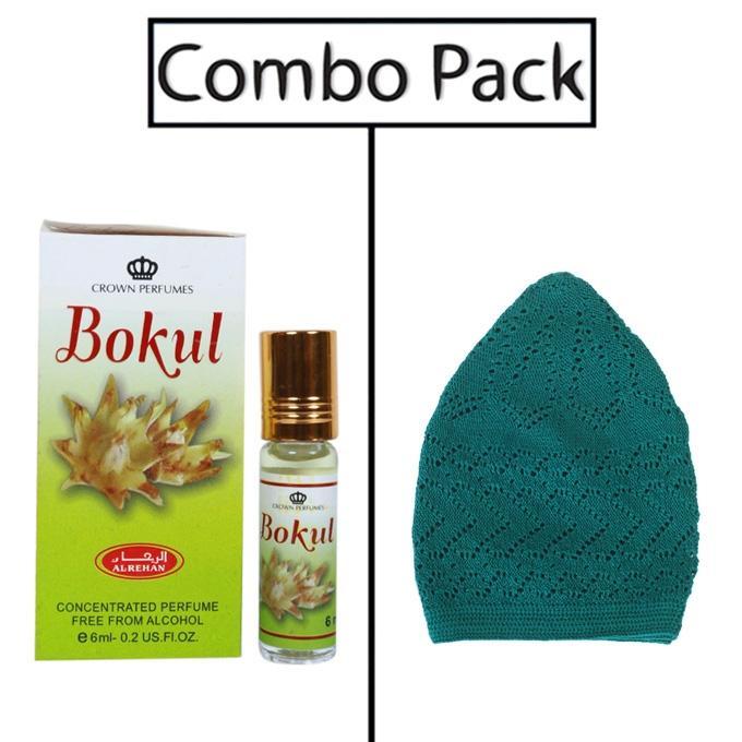 Bokul Robi Al-rehab bokul আতর এবং সবুজ টুপি এর কম্বো | Daraz.com.bd