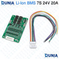 7S 24V 20A Li-ion BMS 18650 Protection Board with Balancing HXYP-TY-T20.