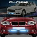 Car DRL Wind Powered Daytime Running Lights, 2pcs 8LED Daytime Running Lights Auto Daytime Running Light Car Bulb (Blue Light).