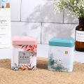 Tea Sealed Box Kitchen Storage Container Jar Square Can Candy Iron Vintage MJD. 