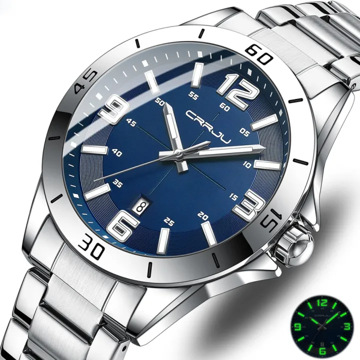 CRRJU%205003%20Business%20Men%20fashion%20Watches%20Stainless%20Steel%20Quartz%20watches%20Male%20Auto%20Date%20Clock%20with%20Luminous%20Hands%202024%20-%20Image%204
