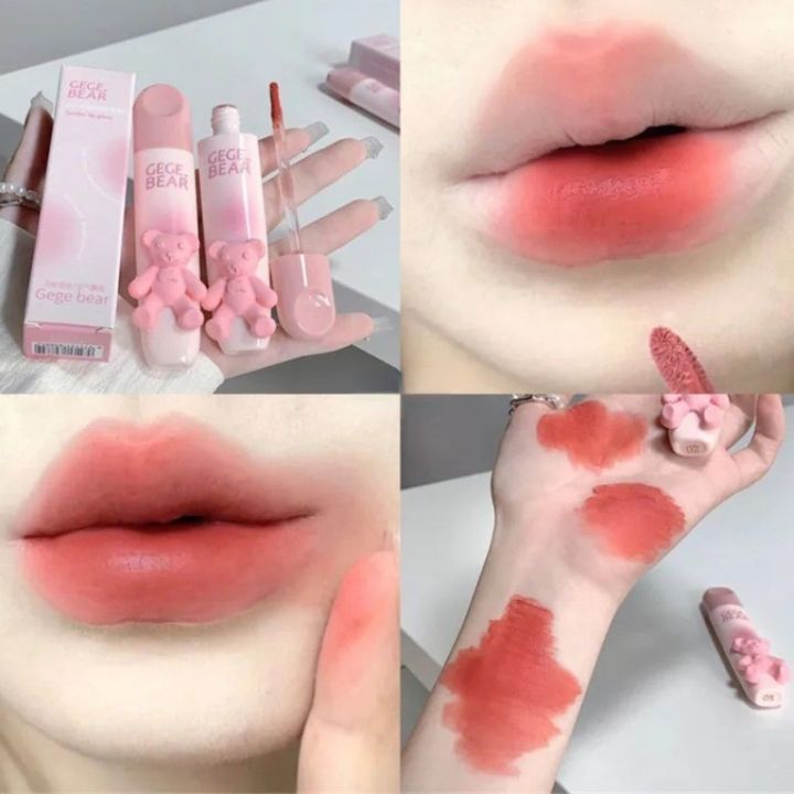 Cute%20Bear%20Matte%20Velvet%20Lip%20Gloss%20Waterproof%20Long%20Lasting%20Non%20Fading%20Matte%20Lipstick%20Silky%20Smooth%20Liquid%20Lipstick%20-%20Image%203